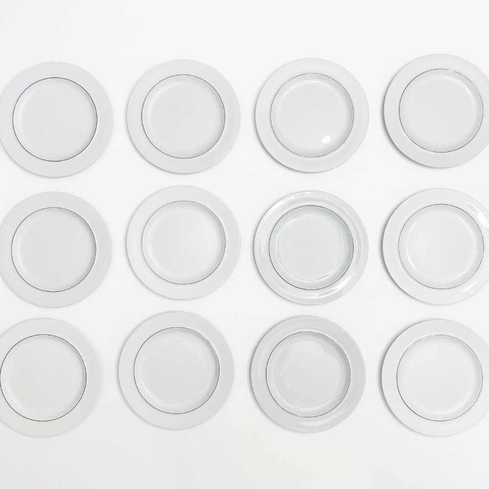 12 x Royal Copenhagen Blåkant Blue Line – Salad plates Salattallerken No 3068 - Picture 3 of 12